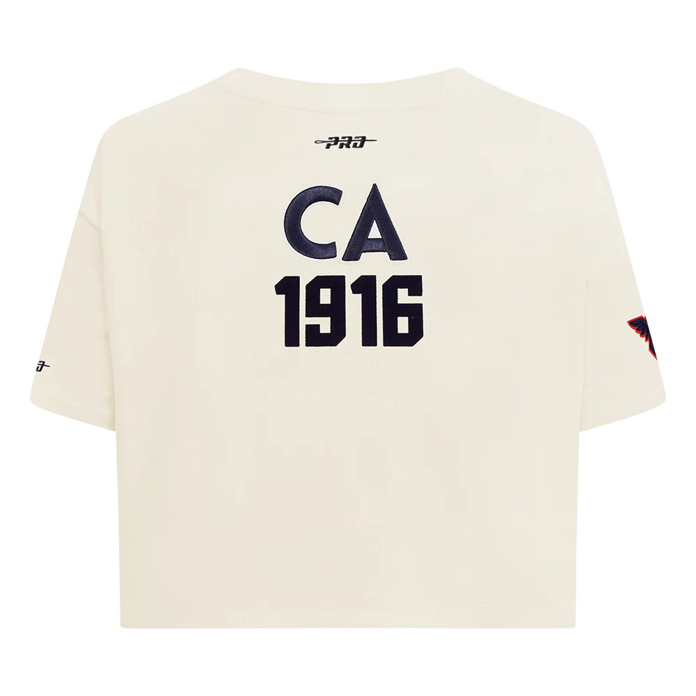 LIGA MX CLUB AMERICA PREMIUM WOMEN'S SINGLE JERSEY BOXY TEE (EGGSHELL) - Image 3