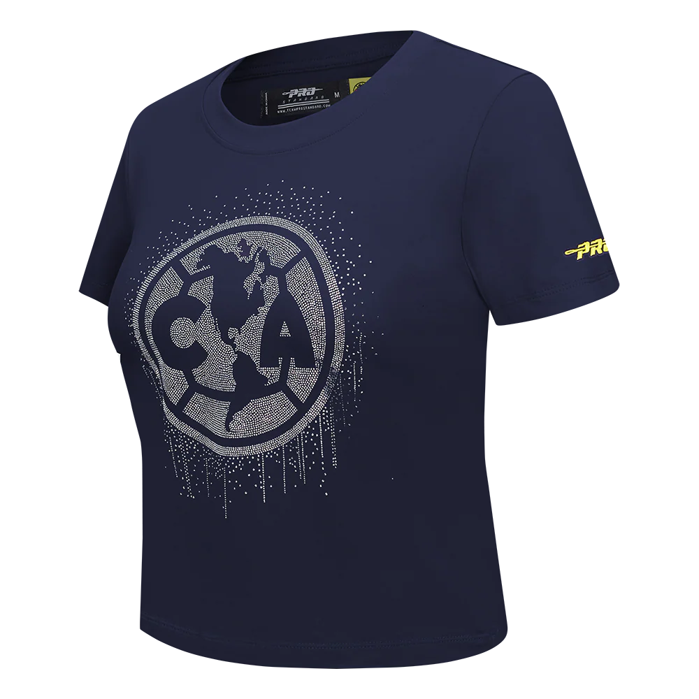Liga MX CLUB AMERICA LEGACY WOMEN'S SJ SLIM FIT TEE (MIDNIGHT NAVY) - Image 3