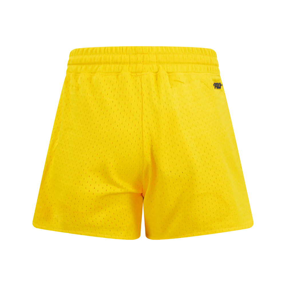 LIGA MX CLUB AMERICA STADIUM BIG GIRLS MESH SHORT (YELLOW) - Image 4