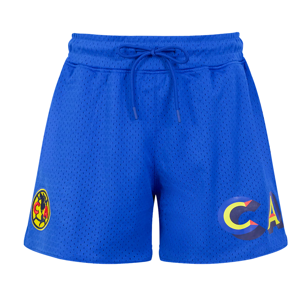 LIGA MX CLUB AMERICA STADIUM WOMEN'S MESH BASKETBALL SHORT (ROYAL BLUE) - Image 2