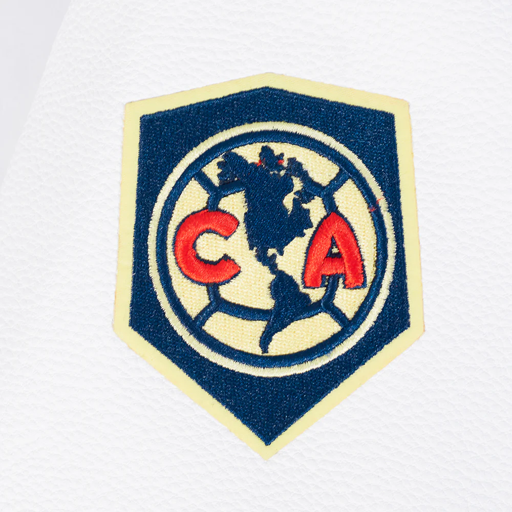 LIGA MX CLUB AMERICA PREMIUM WOMEN'S RIB WOOL CROPPED VARSITY JACKET (MIDNIGHT NAVY/WHITE) - Image 8