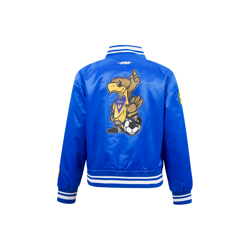LIGA MX CLUB AMERICA STADIUM LB RIB SATIN JACKET (ROYAL BLUE) - Image 3