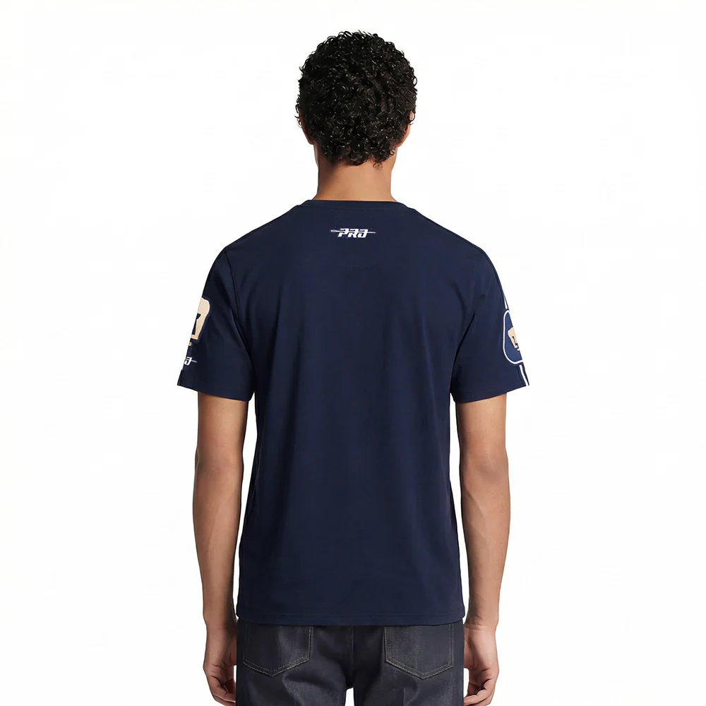 LIGA MX PUMAS UNAM CLASSIC CHENILLE MEN'S SJ TAPING TEE (MIDNIGHT NAVY) - Image 2